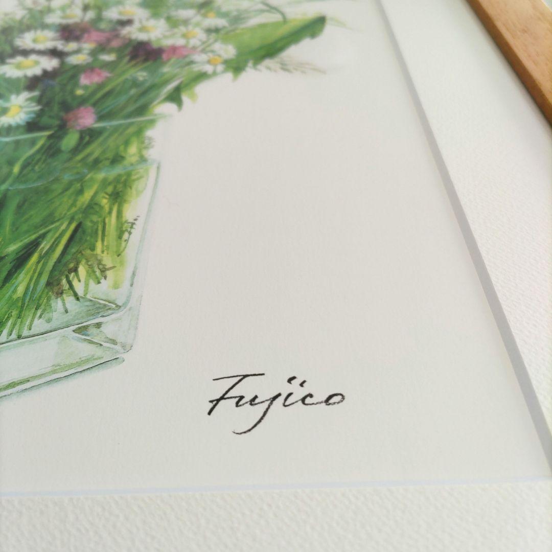 橋本 不二子 限定版画 額装 ☆直筆サイン・エディション有☆ちょっと大きめサイズ