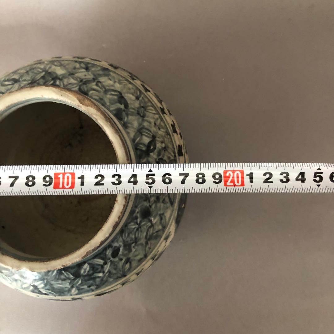 中国骨董　南海古陶　安南　ベトナム　青花染付　壺　花瓶　アンティーク　陶器　中国