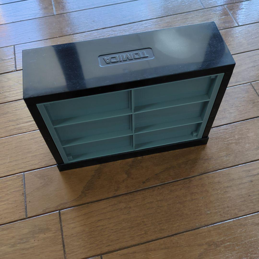 トミカミニカーケース 6台収納 黒＆トミカ6台セット