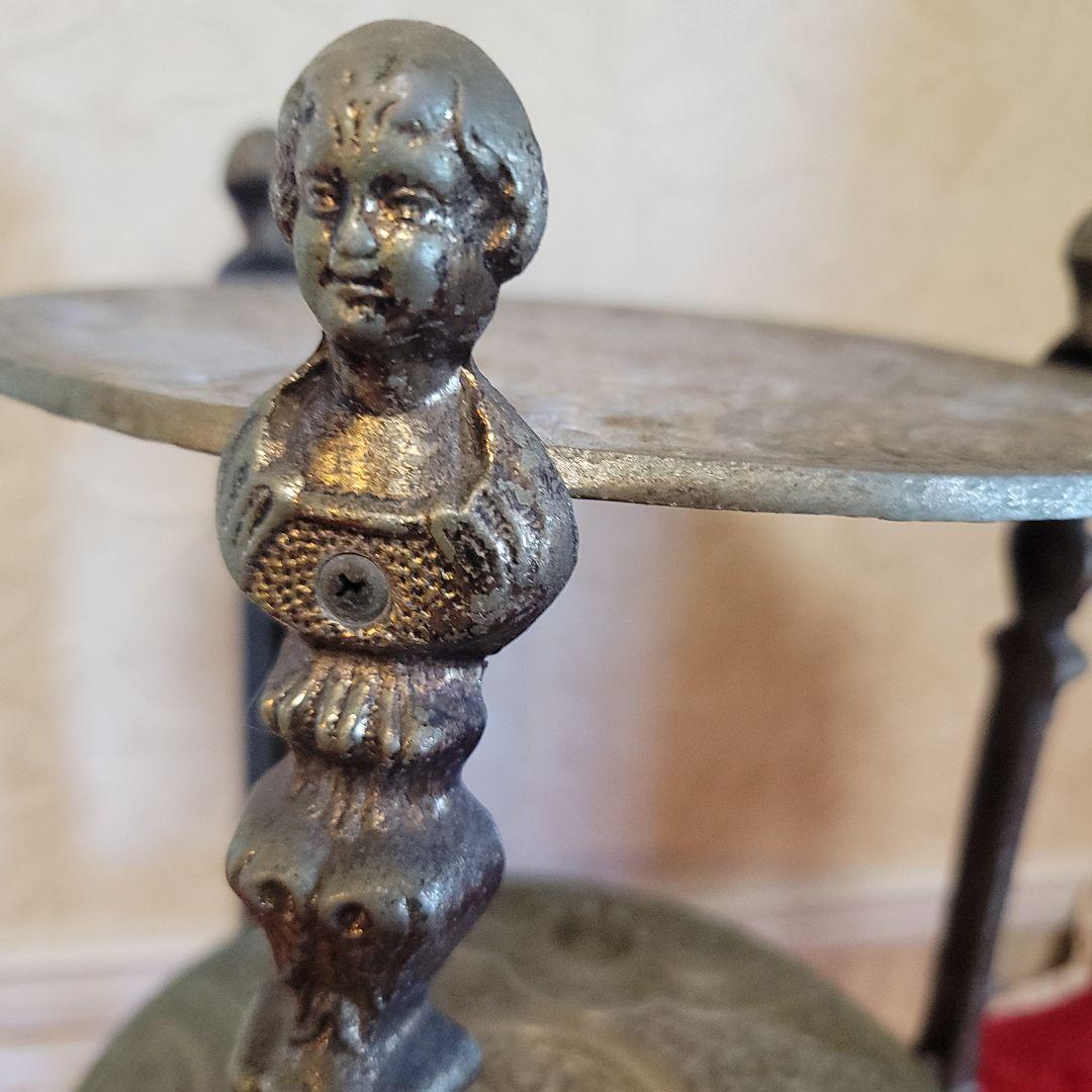 ご契約済みです！　アンティーク-ラック　サイドテーブル　コンソール　花台　真鍮製