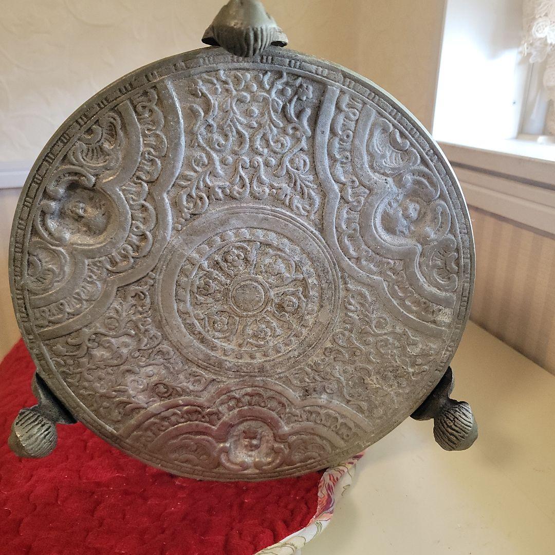 ご契約済みです！　アンティーク-ラック　サイドテーブル　コンソール　花台　真鍮製