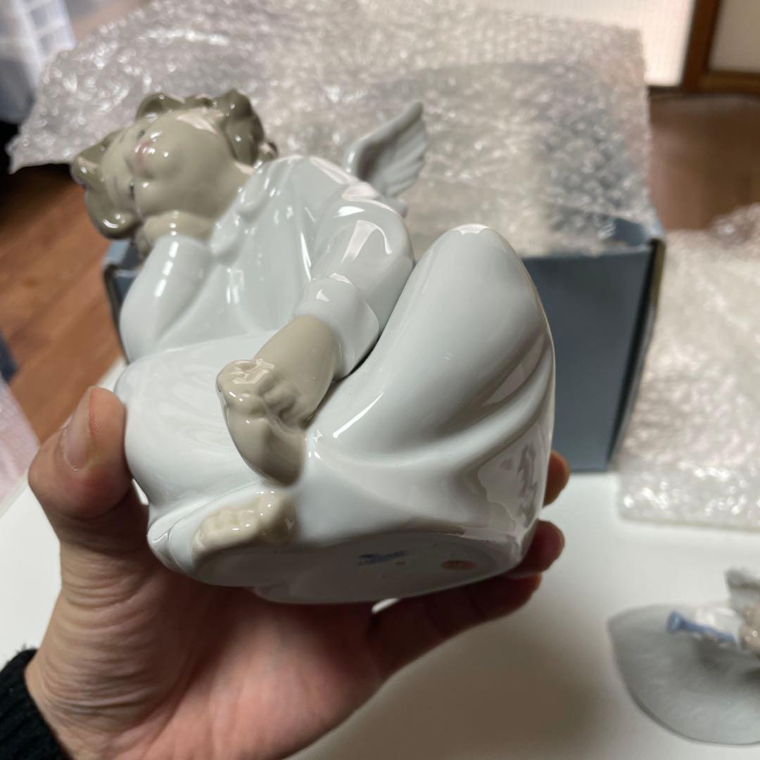 保管品　リヤドロ　LLADRO 天使の考えごと　トランペット　セット1109a1