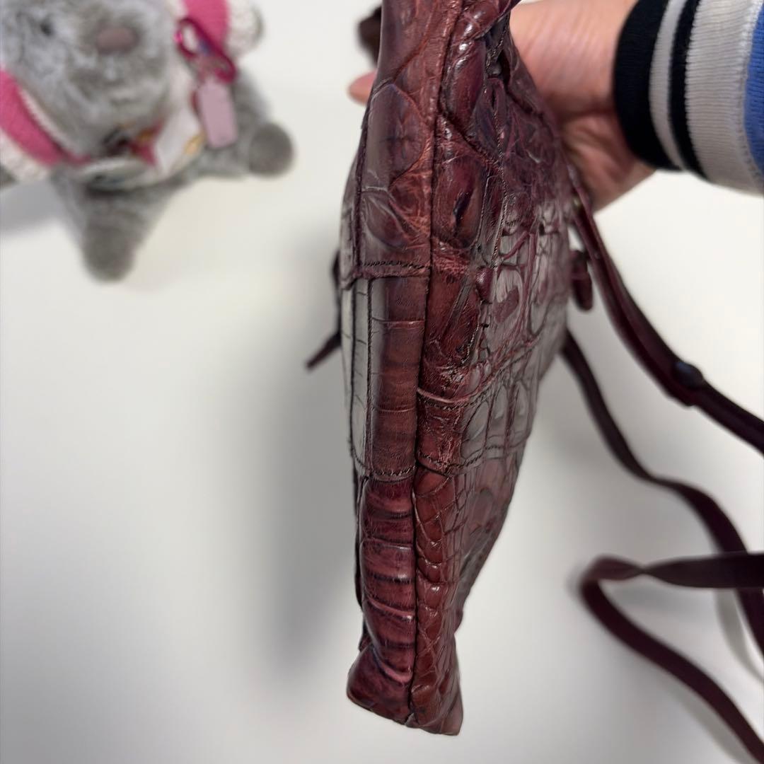 「みるさん専用〜ʕ•ᴥ•ʔ」IBIZA バーガンディ　ワニ革 パッチワーク　サ