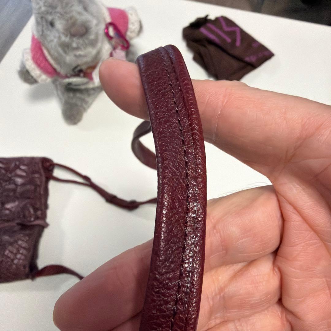 「みるさん専用〜ʕ•ᴥ•ʔ」IBIZA バーガンディ　ワニ革 パッチワーク　サ