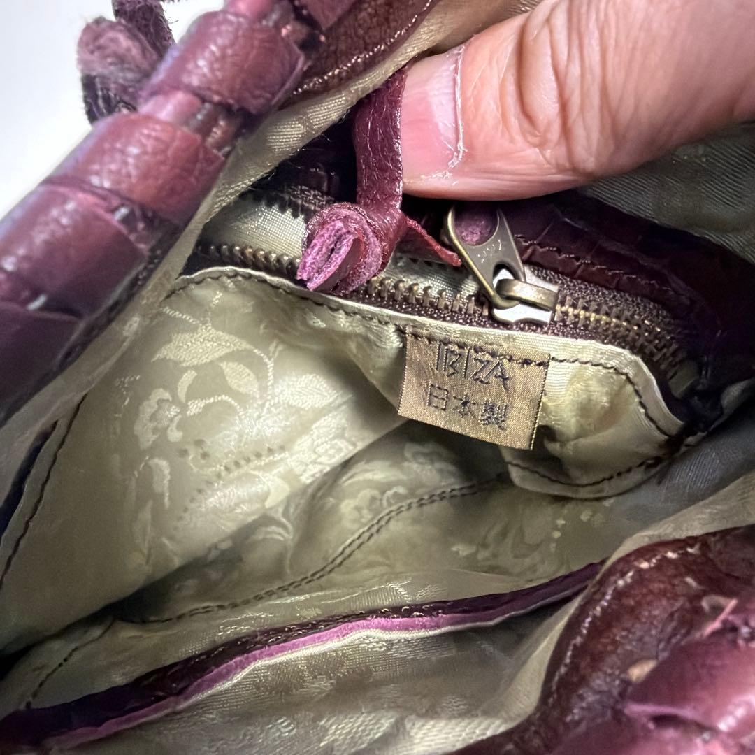 「みるさん専用〜ʕ•ᴥ•ʔ」IBIZA バーガンディ　ワニ革 パッチワーク　サ