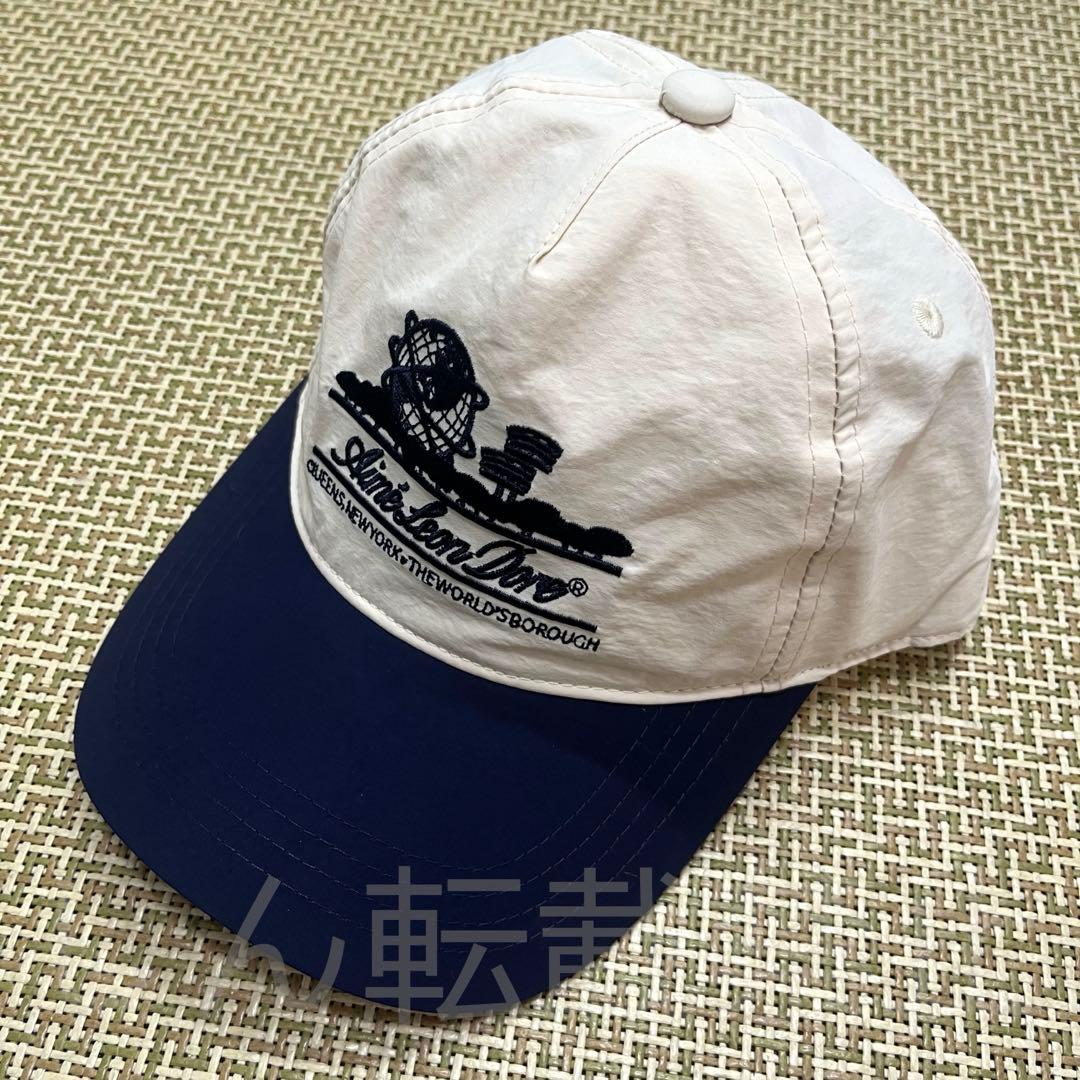 AIME LEON DORE ベースボールキャップ ホワイト/ネイビー