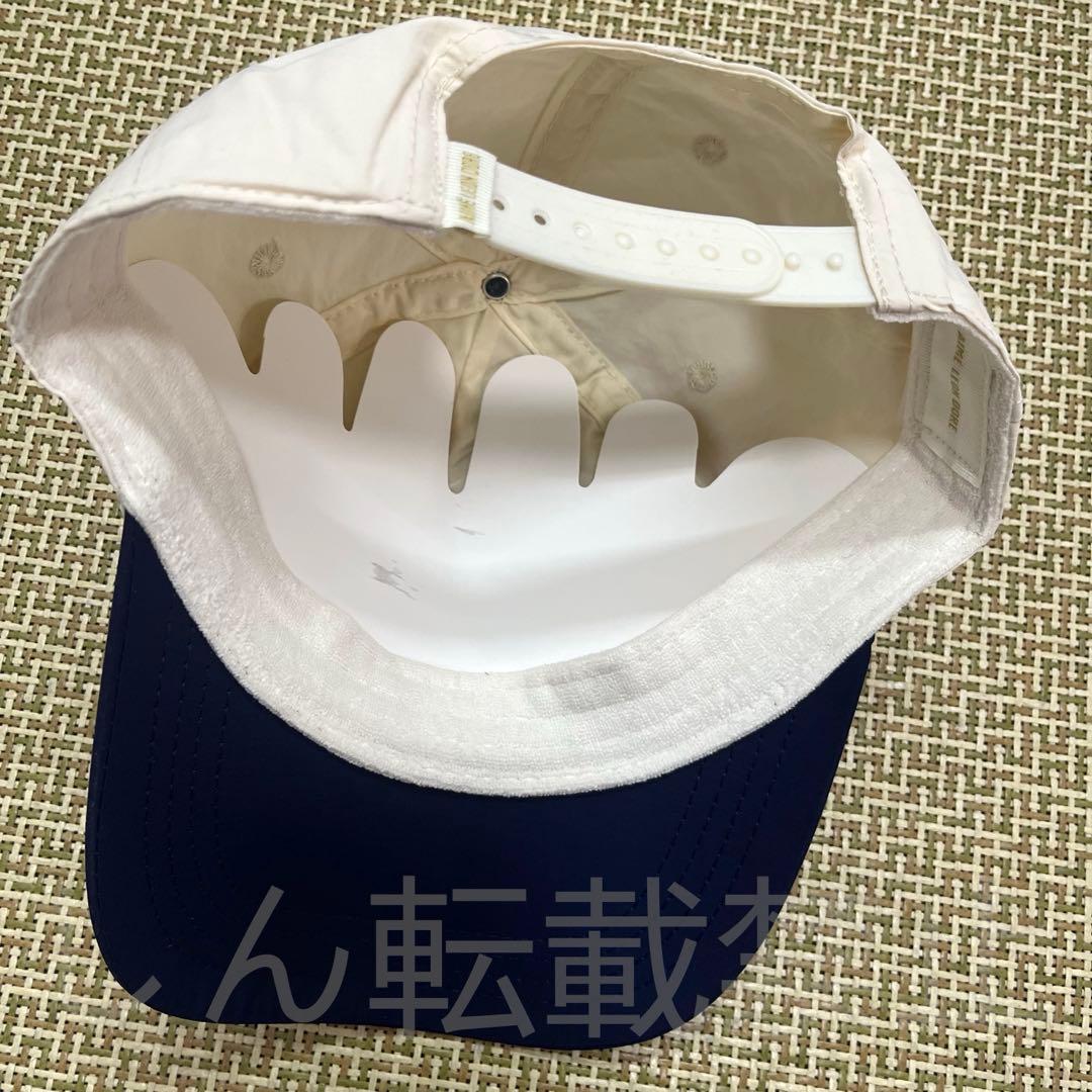 AIME LEON DORE ベースボールキャップ ホワイト/ネイビー