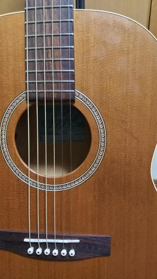 ❤️弦高調整済「シーガル S6+FOLK MEQ エレアコ 」＋ケース　指弾き良