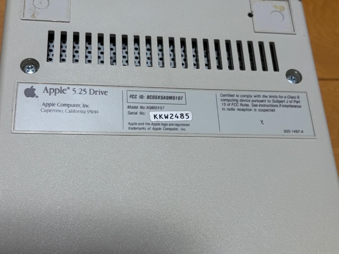 外付けハードディスク・ドライブ Apple 5.25 Drive A9M0107