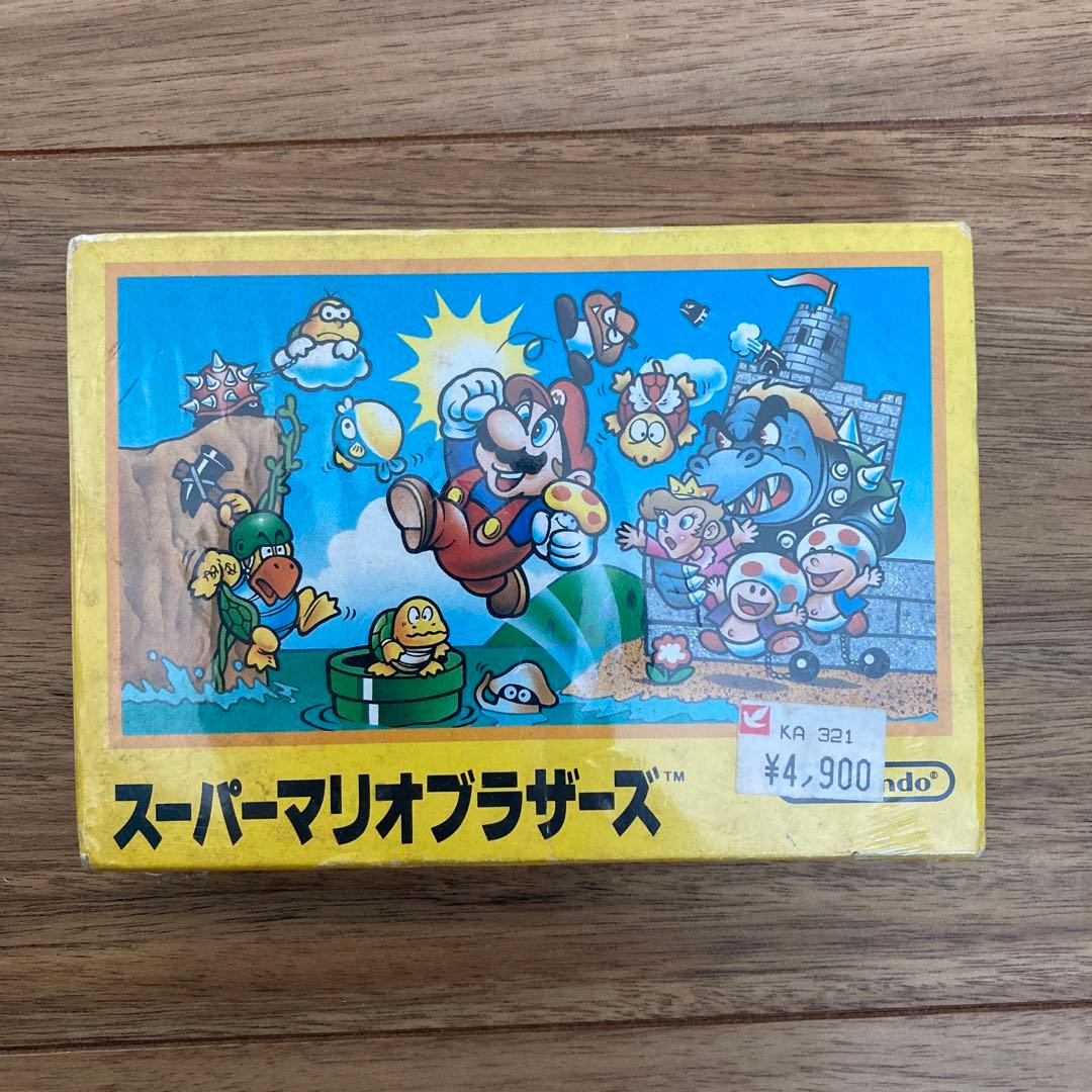 【初版FFマークなし】スーパー マリオ ブラザーズ　ファミコン　シュリンク付き