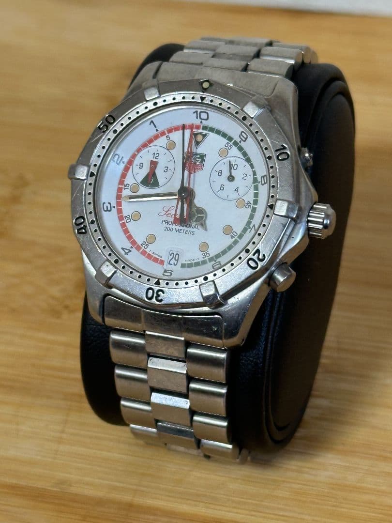 ​タグホイヤー セナモデル クロノグラフ CK111R 動作未確認