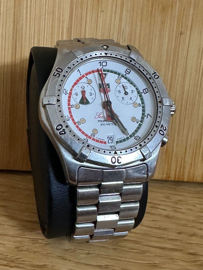 ​タグホイヤー セナモデル クロノグラフ CK111R 動作未確認