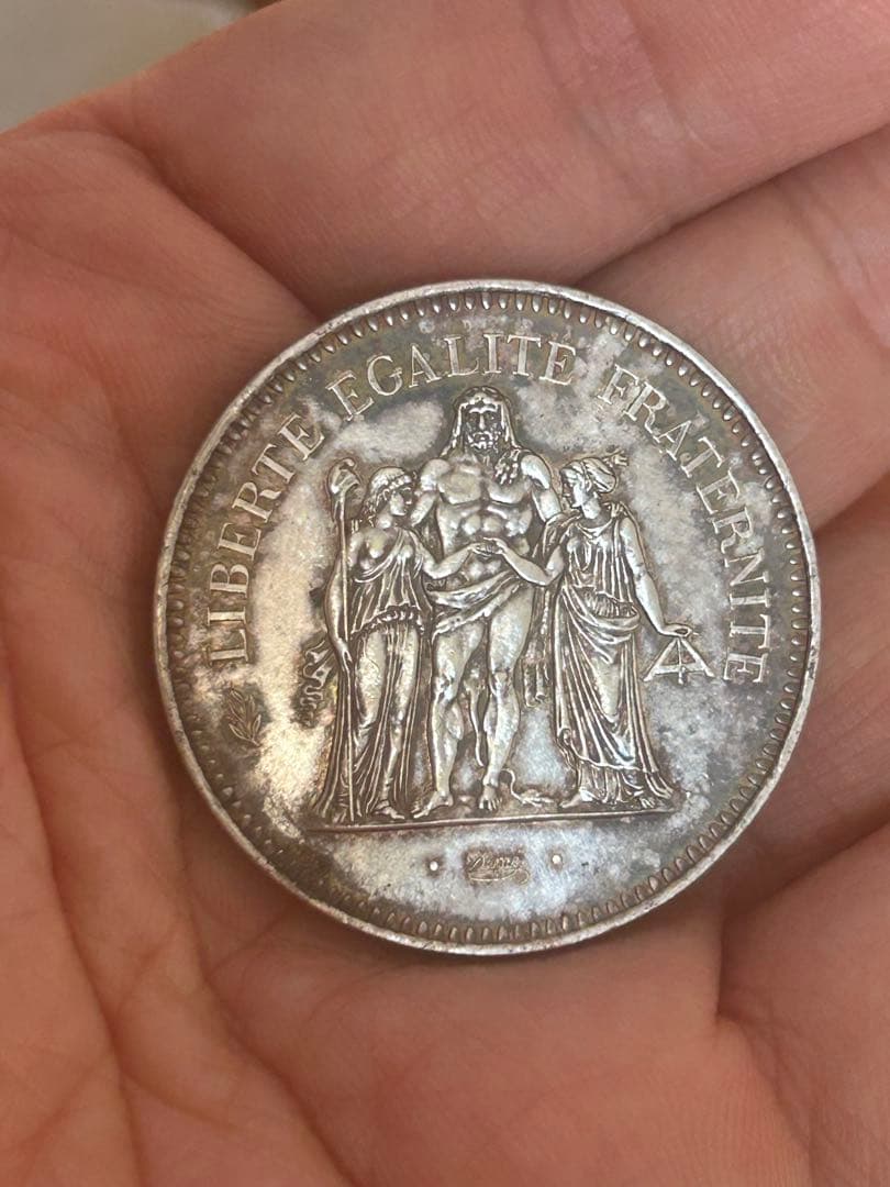 1979年 大型銀貨 フランス 10フラン ヘラクレス　PL光沢あり