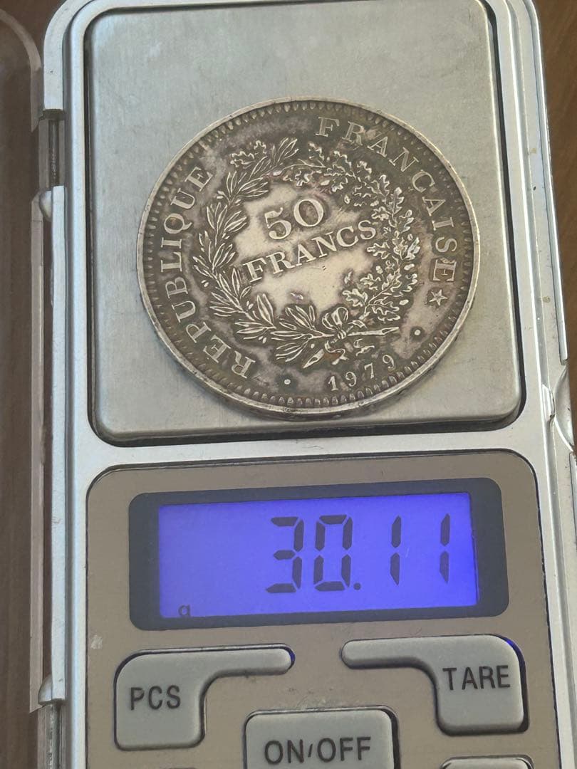 1979年 大型銀貨 フランス 10フラン ヘラクレス　PL光沢あり