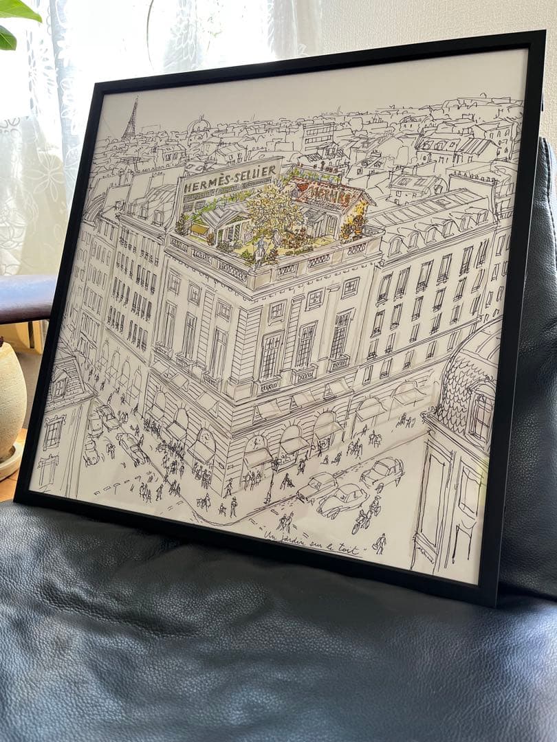 フレーム付き エルメス　額装　インテリア