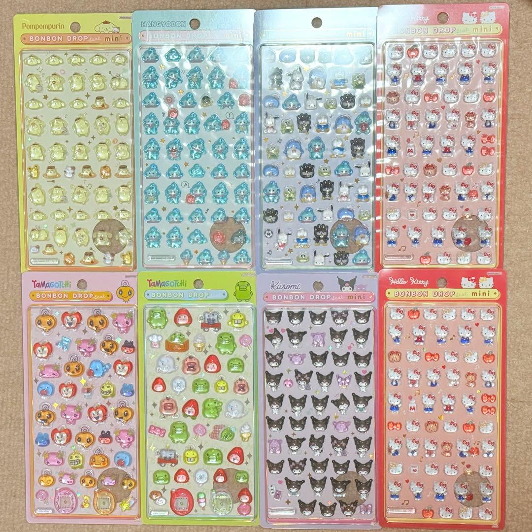 ボンボンドロップシール サンリオ たまごっち 8枚セット