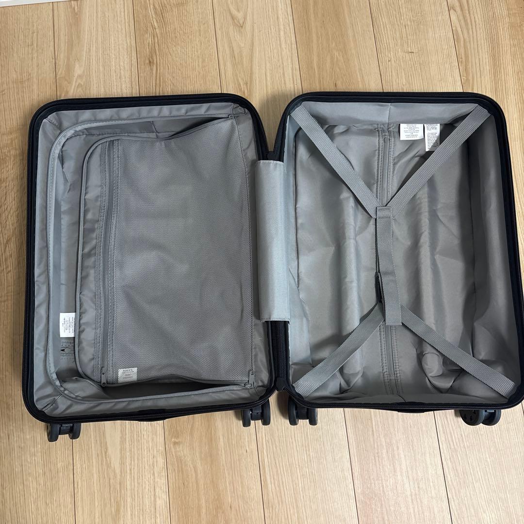 【無印良品】バーを自由に調節できる ハードキャリーケース 36L ブラック 鍵2