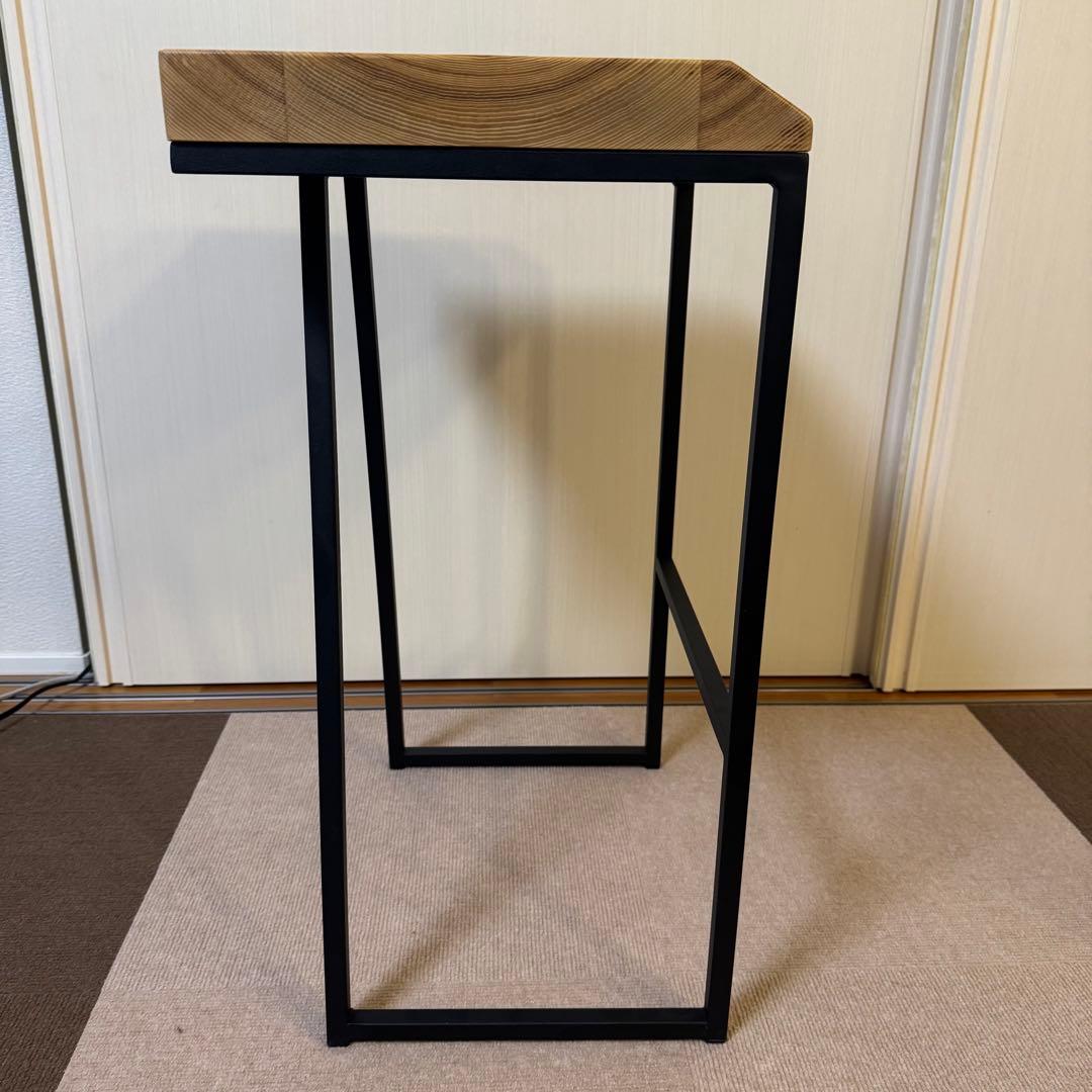 KANADEMONO Novelty-Simple ハイスツール アッシュ無垢