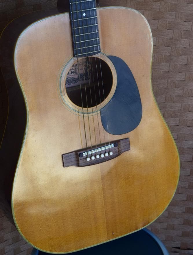 YAMAKI Deluxe/ヤマキ FOLKフォークギター 1972年 ケース付