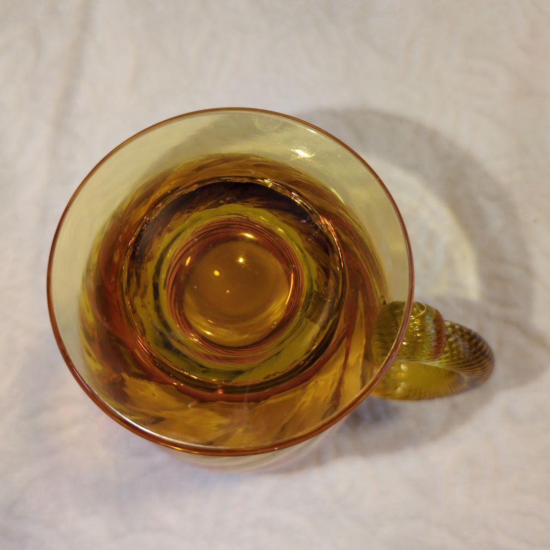 再お値下げしました❢オールドバカラ、赤と金のつる花柄グラス 超希少のお品物です。