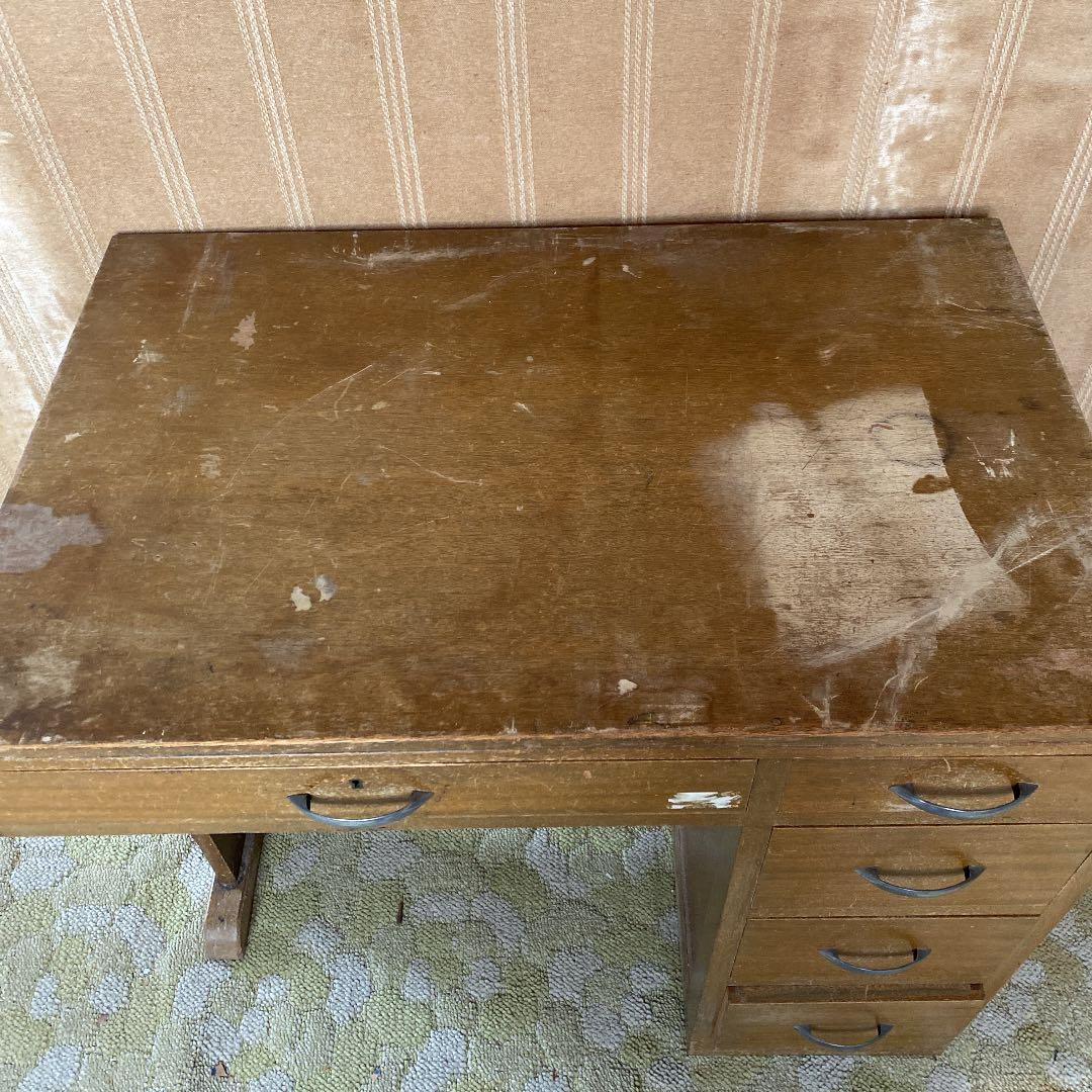 アンティーク　レトロ 片袖机