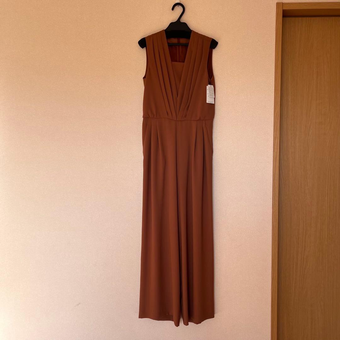 パンツドレス　結婚式　パーティー　同窓会　ドレス　ベルト付き！