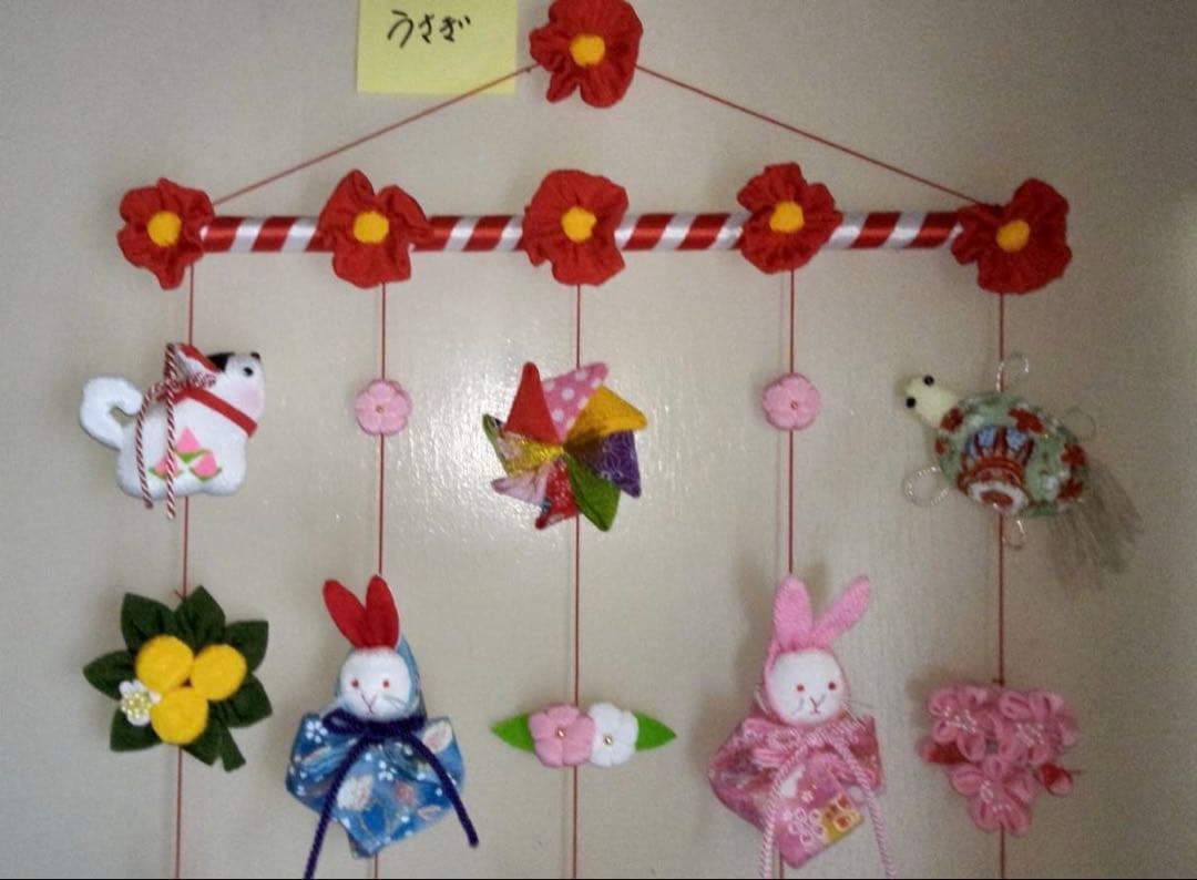 【お値下げ】ひな祭り用つるし雛(2025-11 うさぎ)