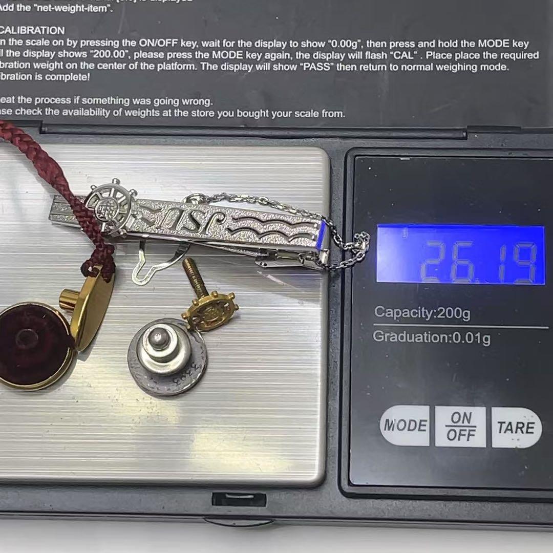 全日本海員組合 功労銀賞 タイピン バッチ3点 k18 SILVER 刻印有り