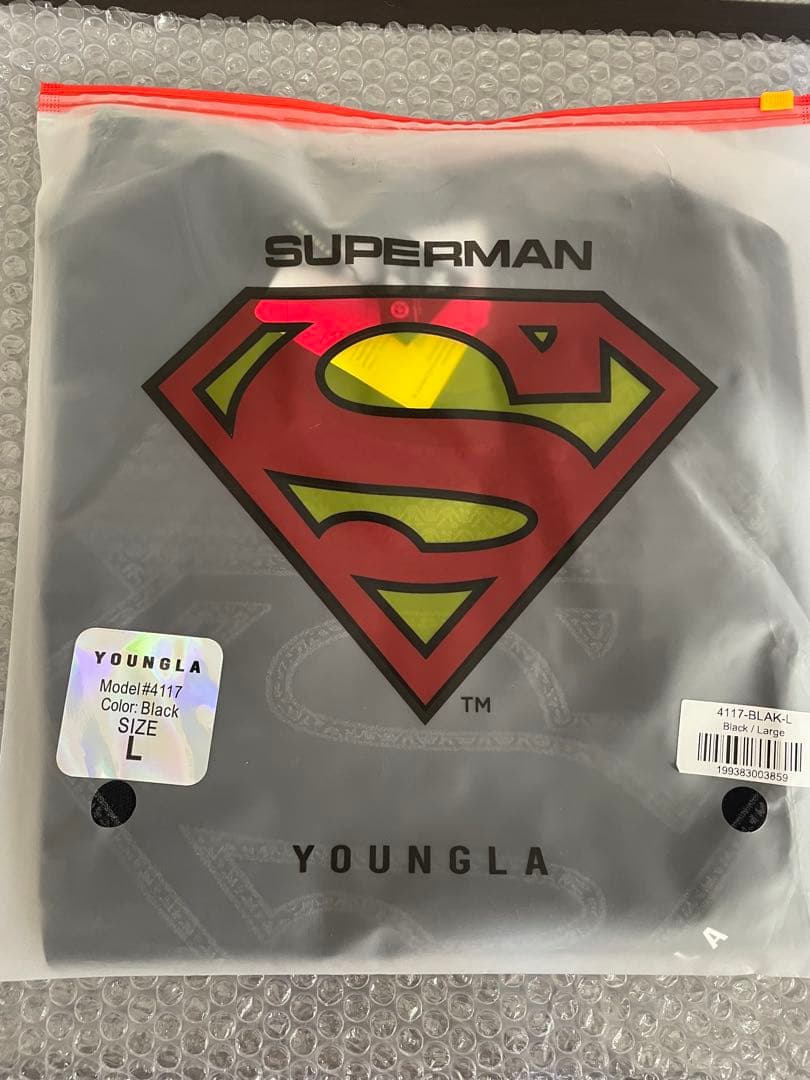 ×スーパーマン コンプレッション Tシャツ L ブラック タグ付き