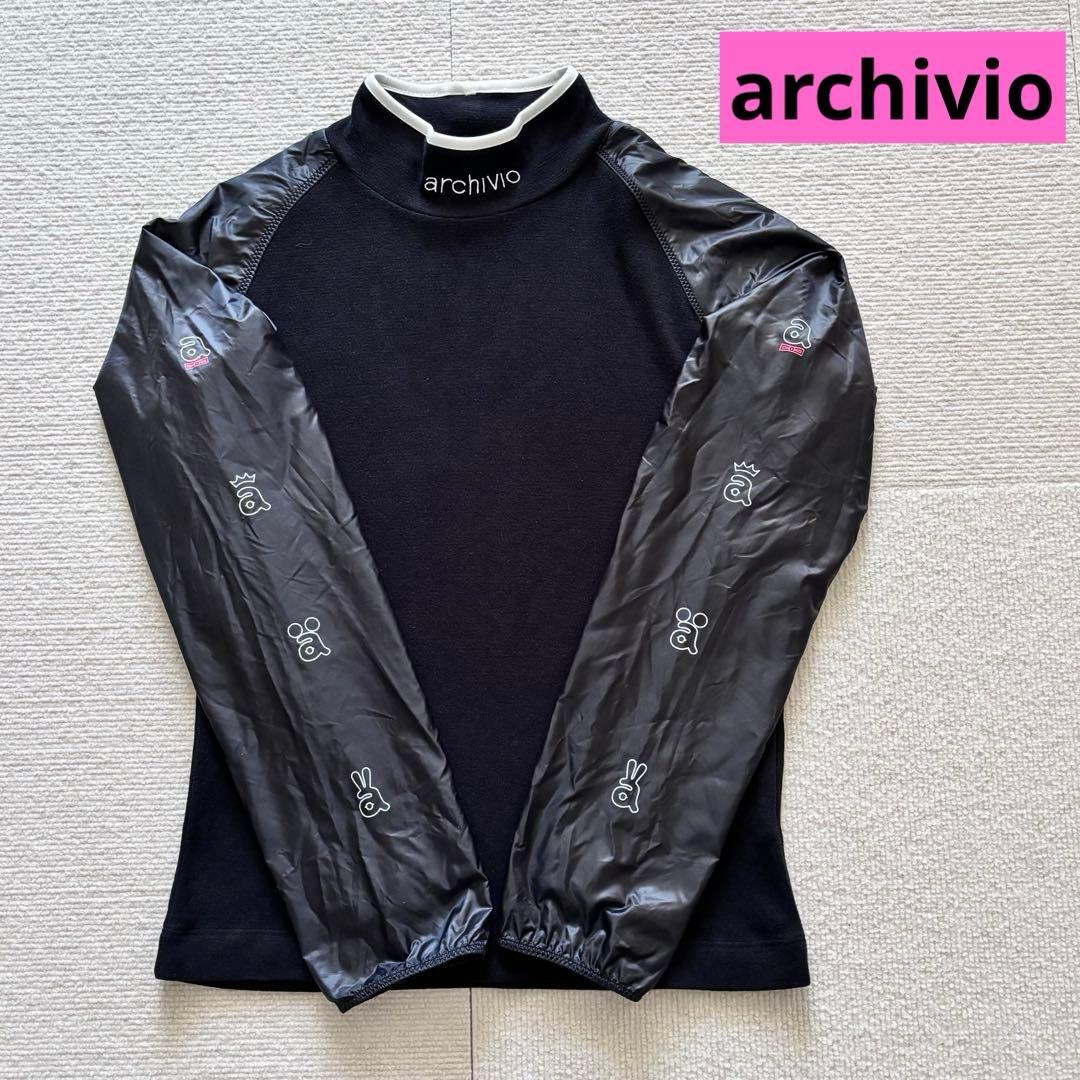 【美品】アルチビオ ハイネックプルオーバー　ブラック　Mサイズ