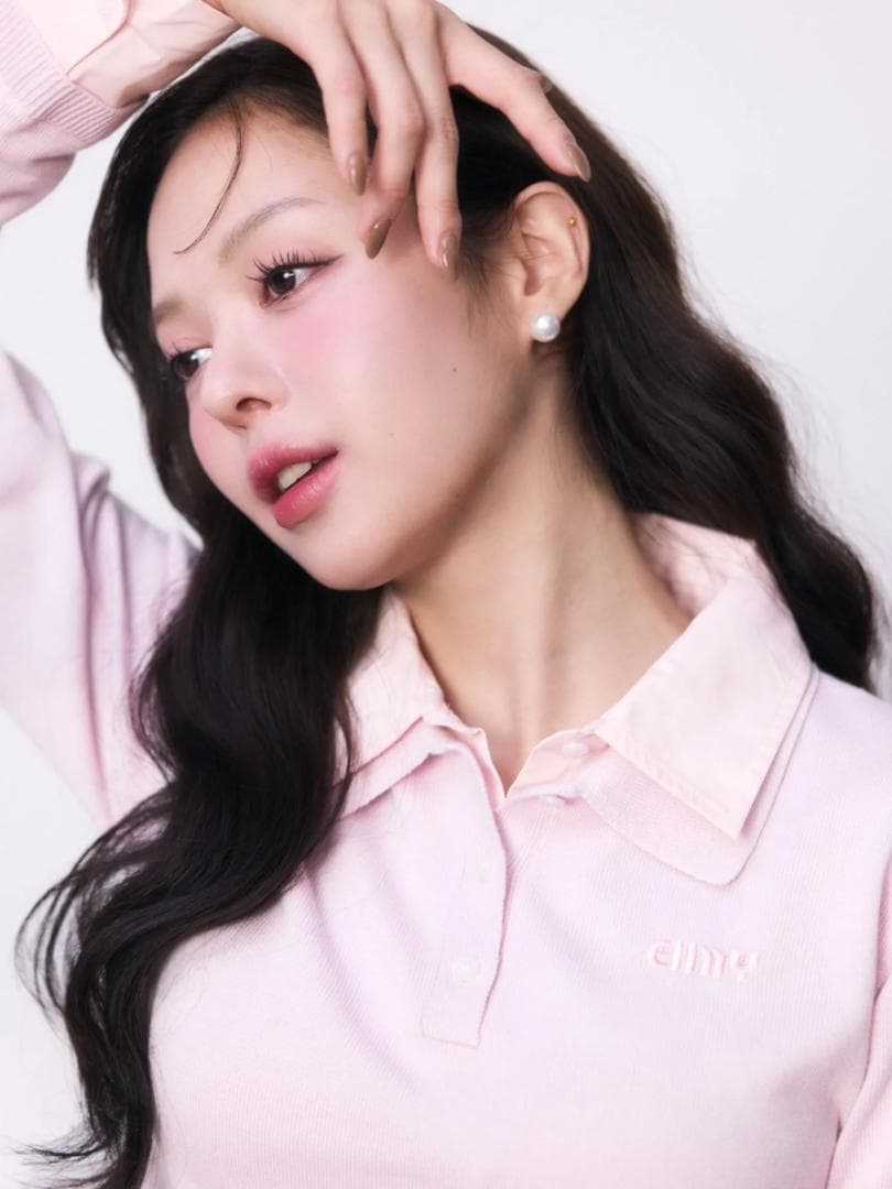 Eimy Istoire ダブルカラーデザインニット PINK FREE 美品