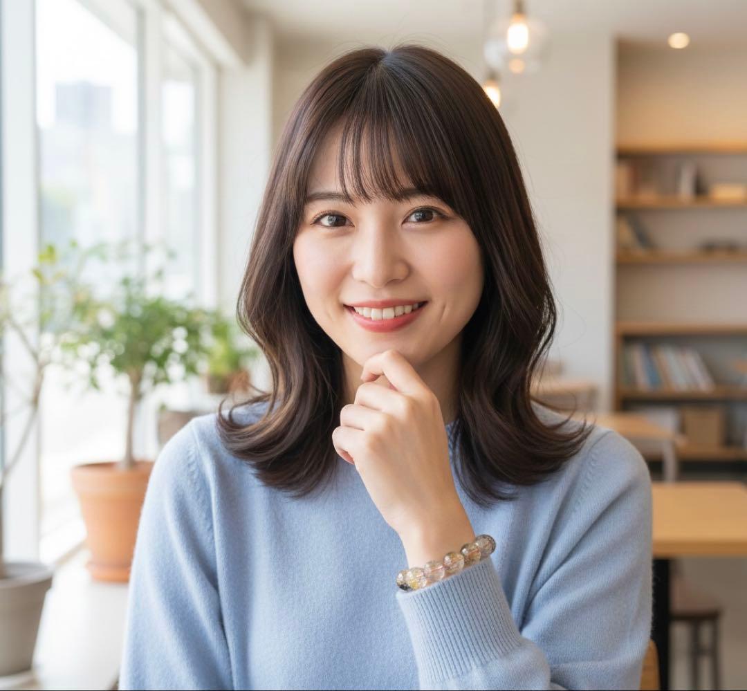 イ*タ様 素敵天然石ルチルクォーツブレスレット珠約12mm