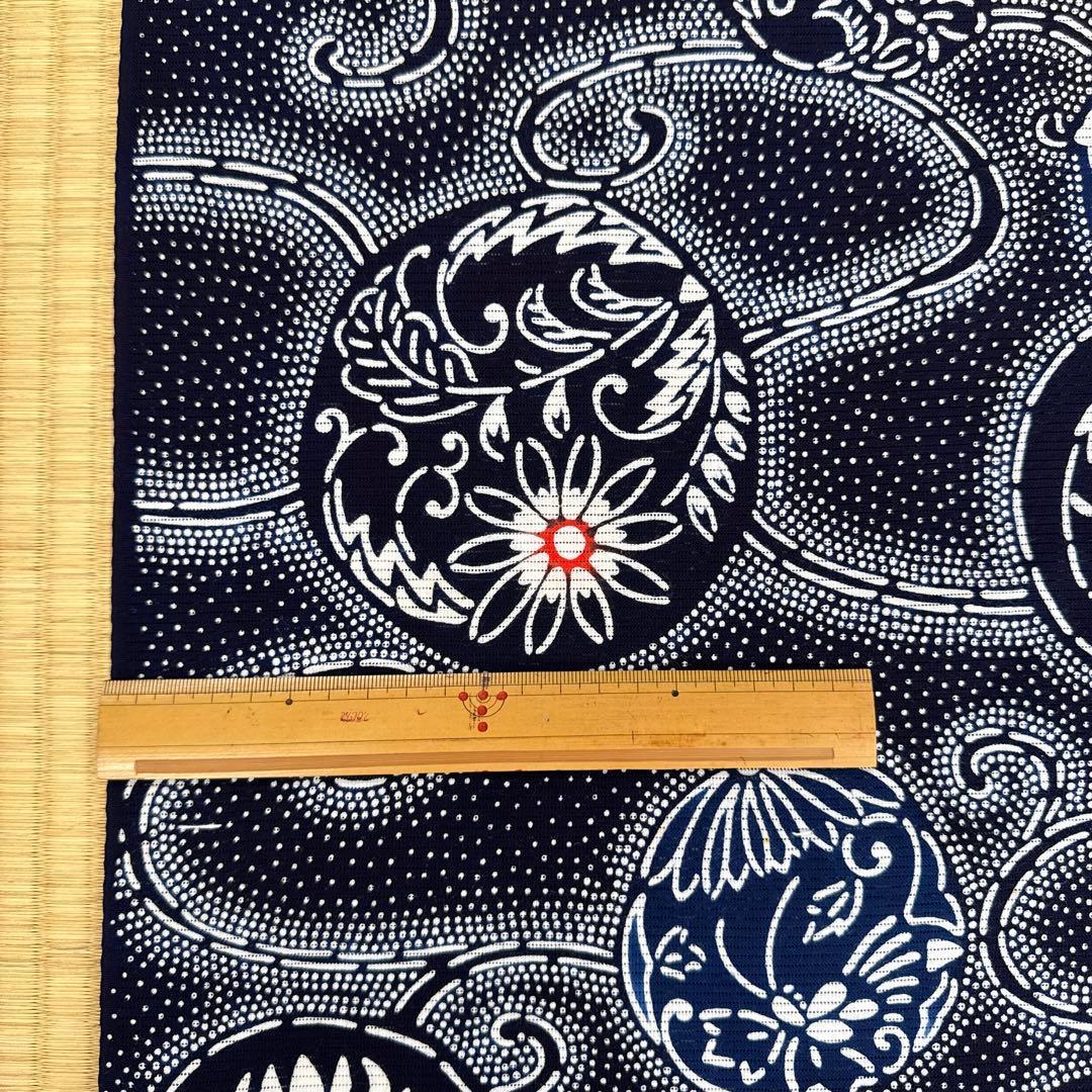 高級手芸　綿絽　本染ゆかた反物