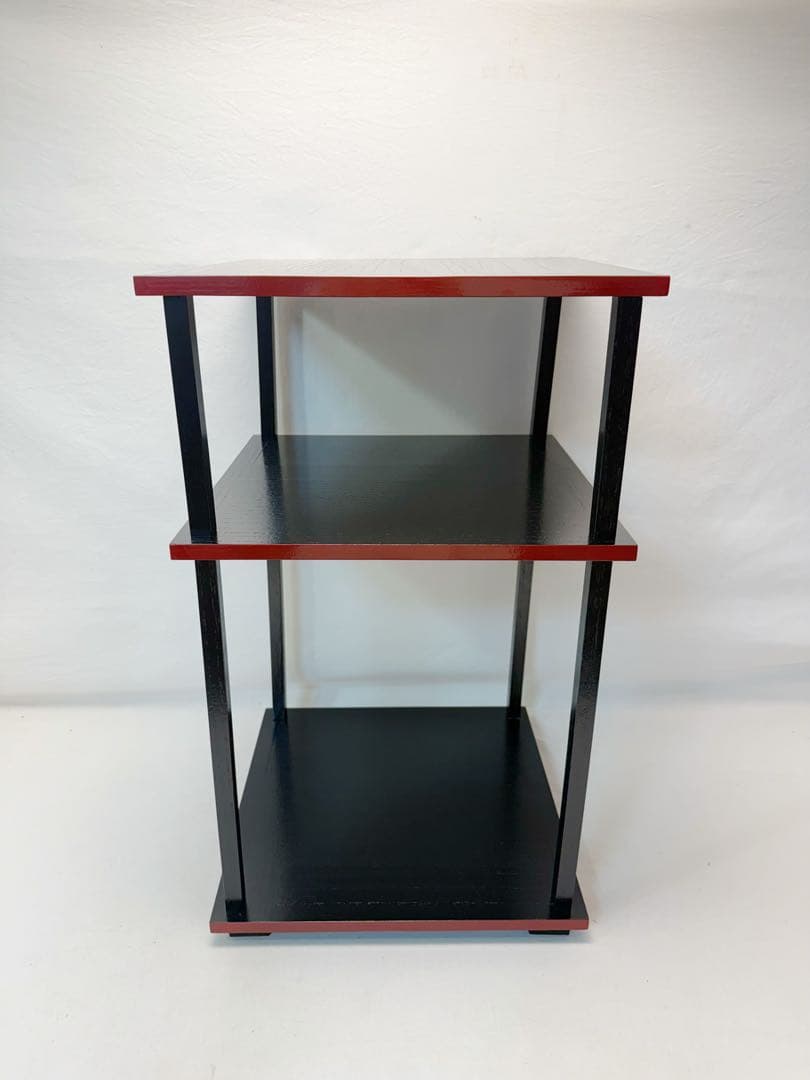 茶道具 更好棚 玄々斎好写 二重棚 爪紅 組み立式 紙箱