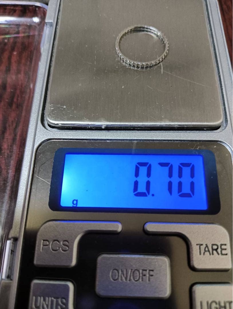 Pt900 天然ダイヤモンド 0.22ct フルエタニティリング