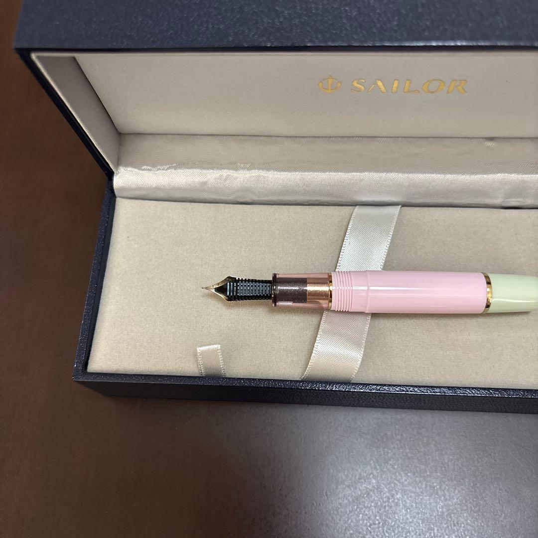 ★お値下げ 生田川サクラ セーラー万年筆　ナガサワ文具センター限定 中細字