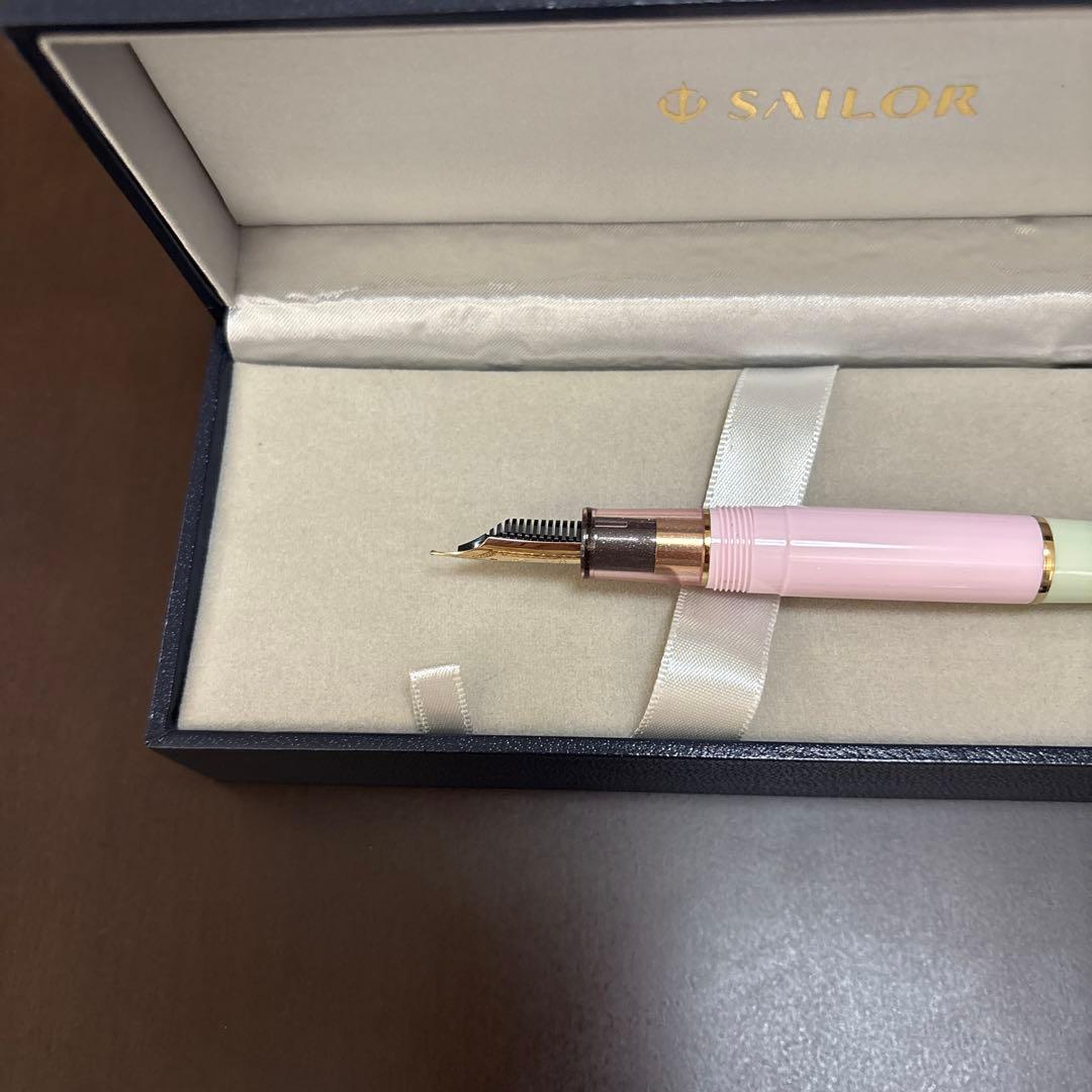 ★お値下げ 生田川サクラ セーラー万年筆　ナガサワ文具センター限定 中細字