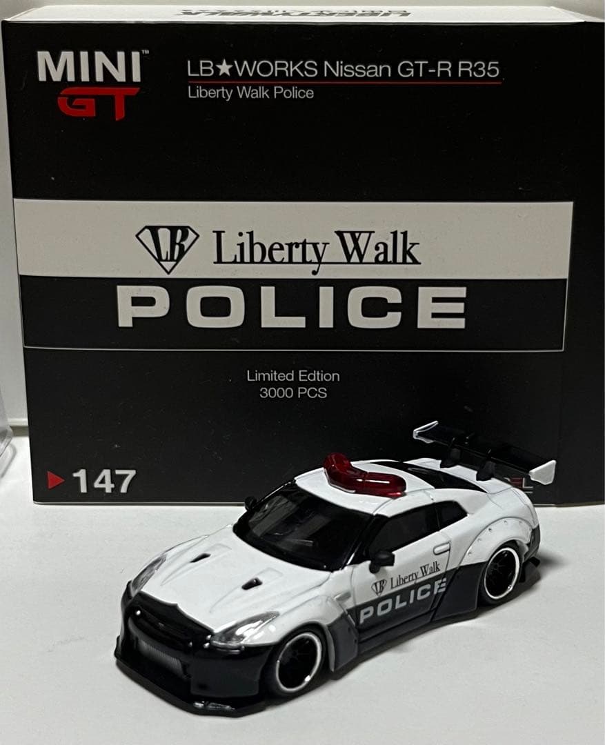 MINI GT GTR R35 LBWK 限定 police