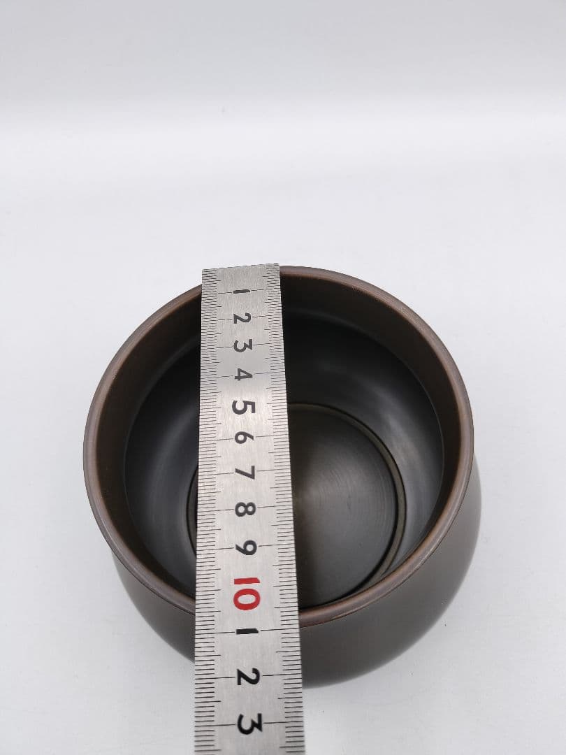 b977 建水 唐銅 えふご 般若勘渓 木箱 茶道具 古物