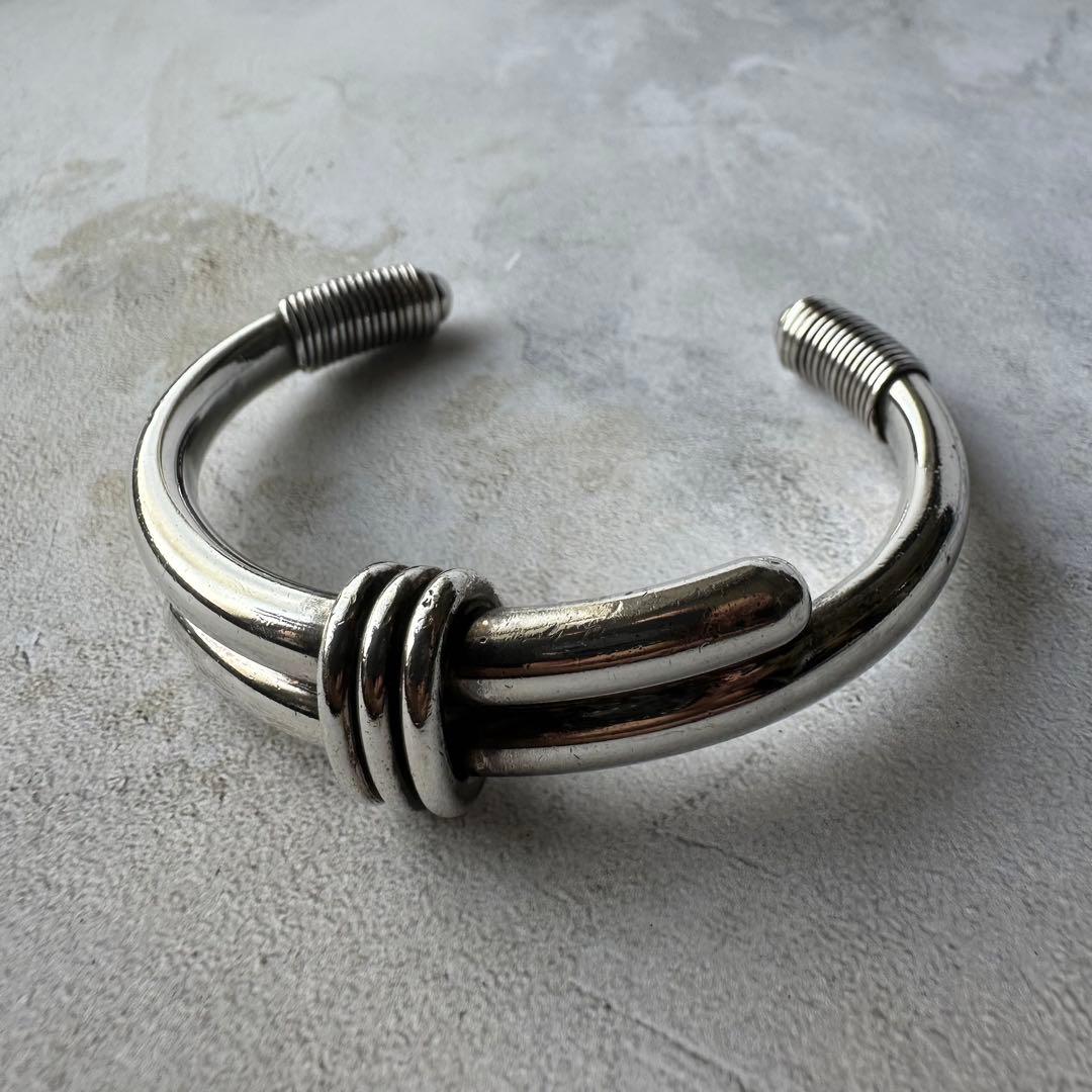 ヴィンテージ ヘビーモダニストブレスレット シルバー925 メキシコ製