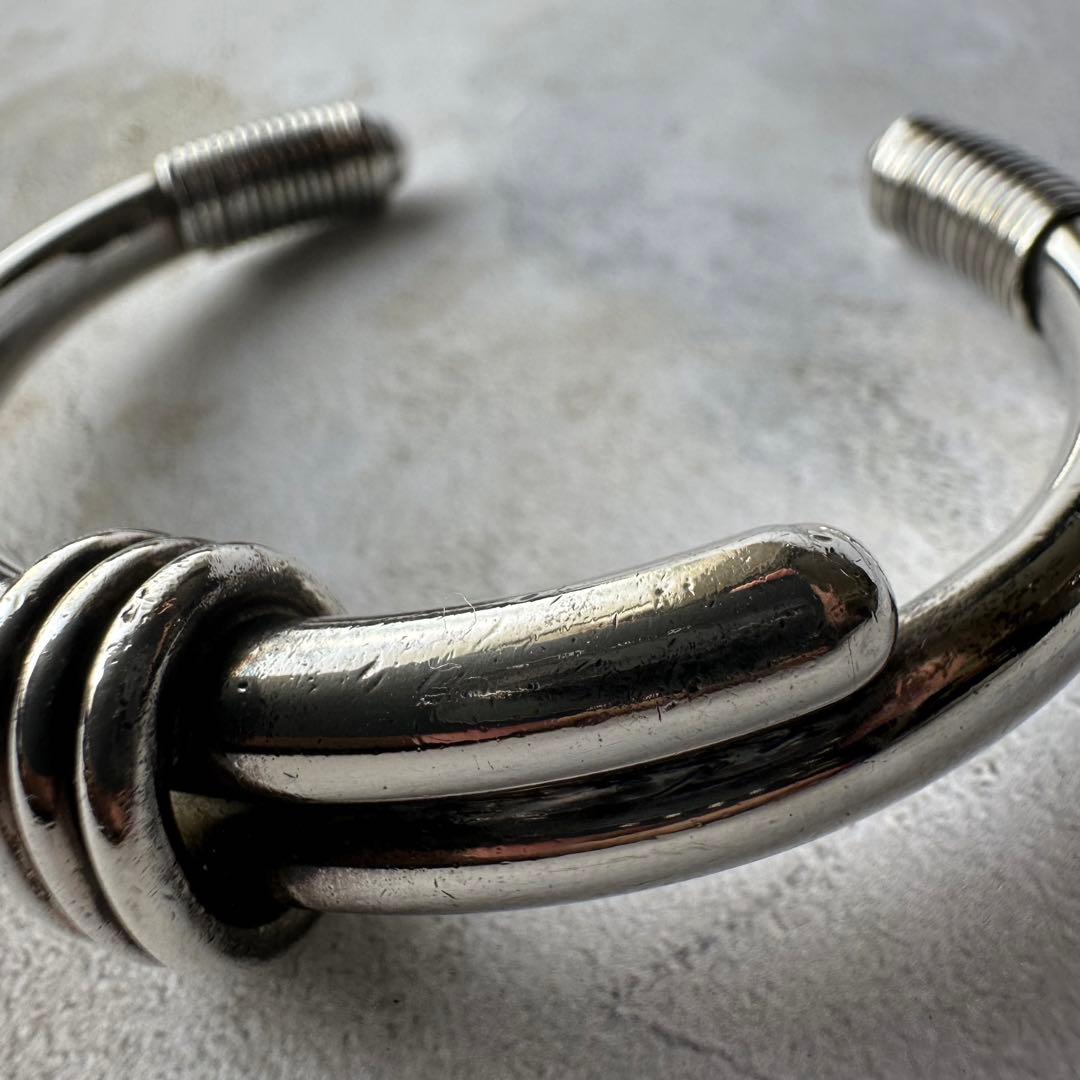 ヴィンテージ ヘビーモダニストブレスレット シルバー925 メキシコ製