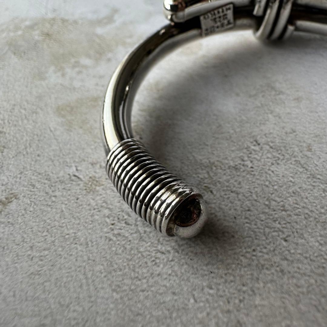 ヴィンテージ ヘビーモダニストブレスレット シルバー925 メキシコ製