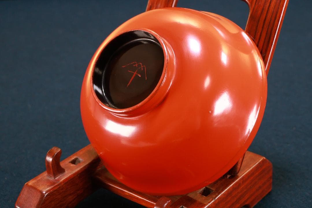 時代漆器　輪島塗　松竹梅蒔絵 　吸物椀　五客　塗椀　汁椀　木製　BJ073