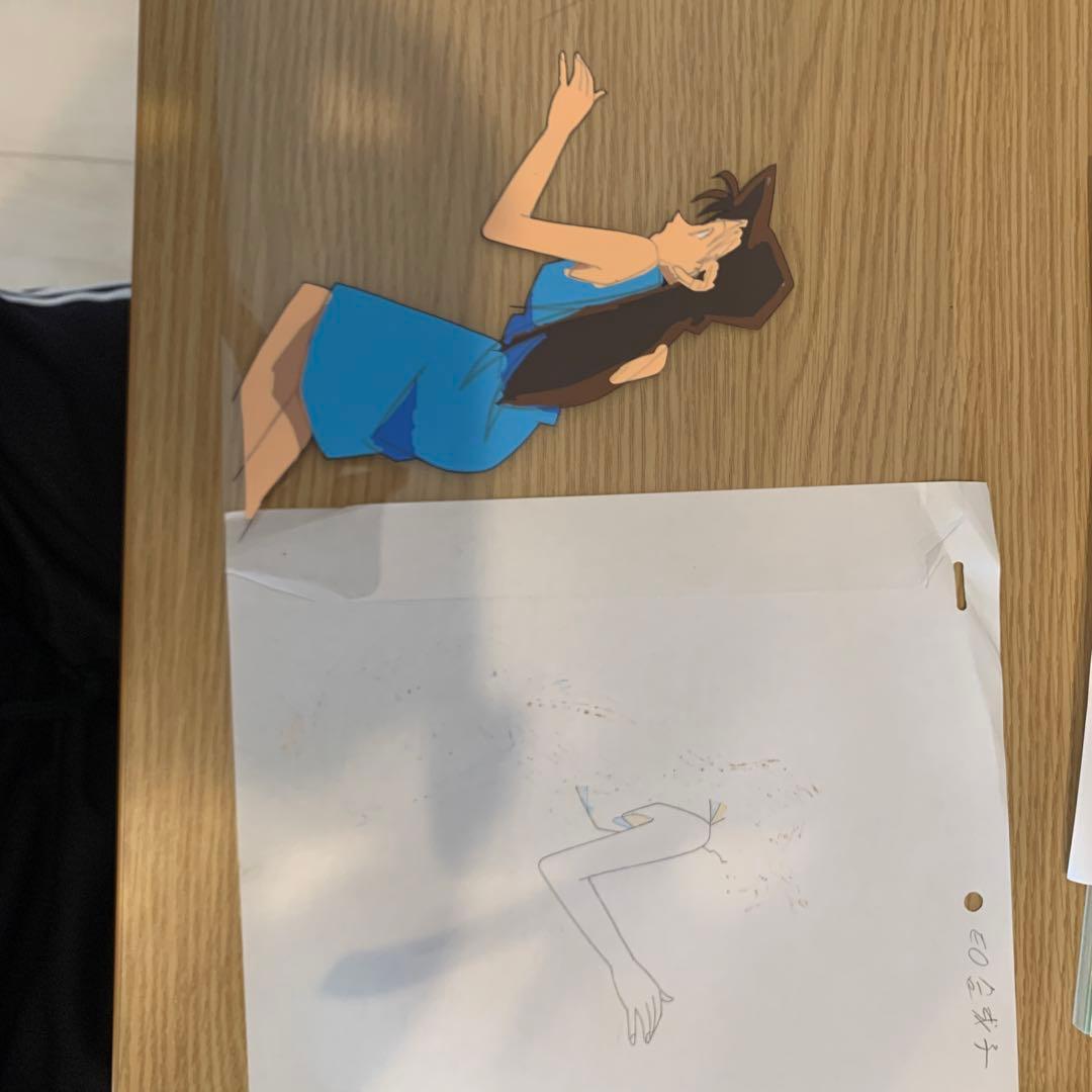 名探偵コナン セル画 毛利蘭　【貴重・ED合成指示】