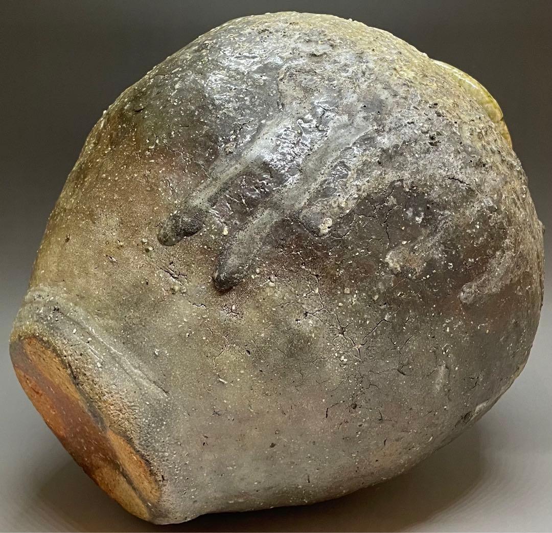 信楽焼　桧垣文壷　在銘　31cm 　　　n698