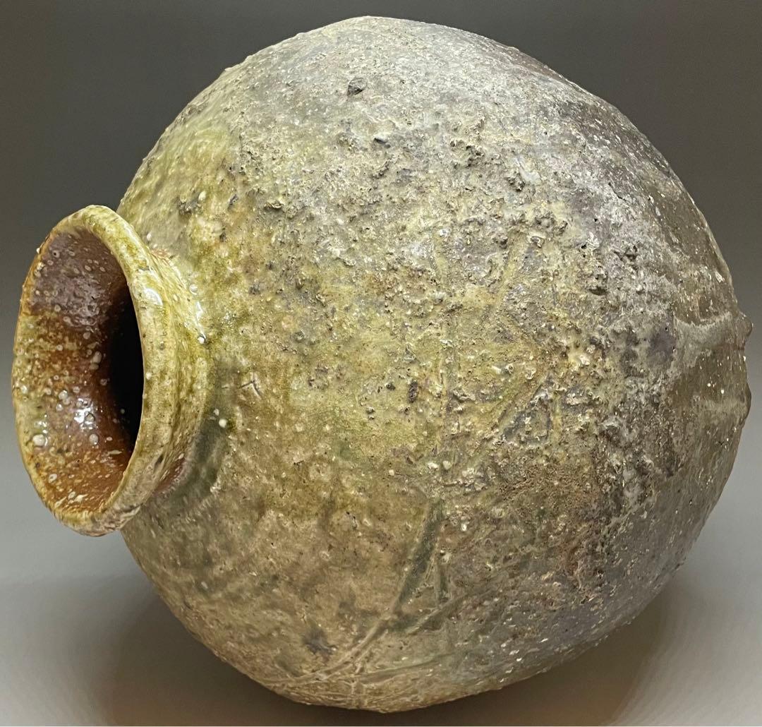 信楽焼　桧垣文壷　在銘　31cm 　　　n698