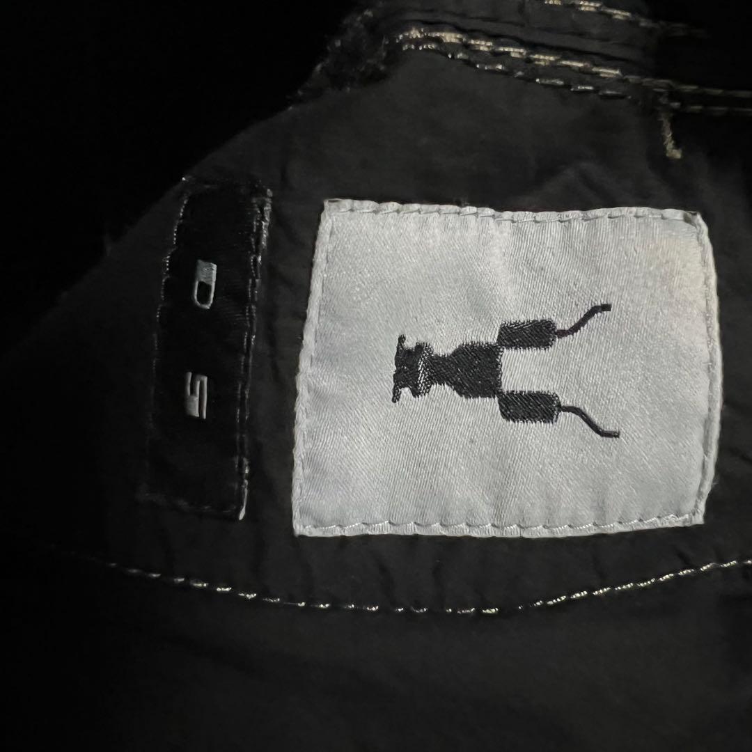 17SS リックオウエンス　ダークシャドウ　BLACK WAX サイズXS