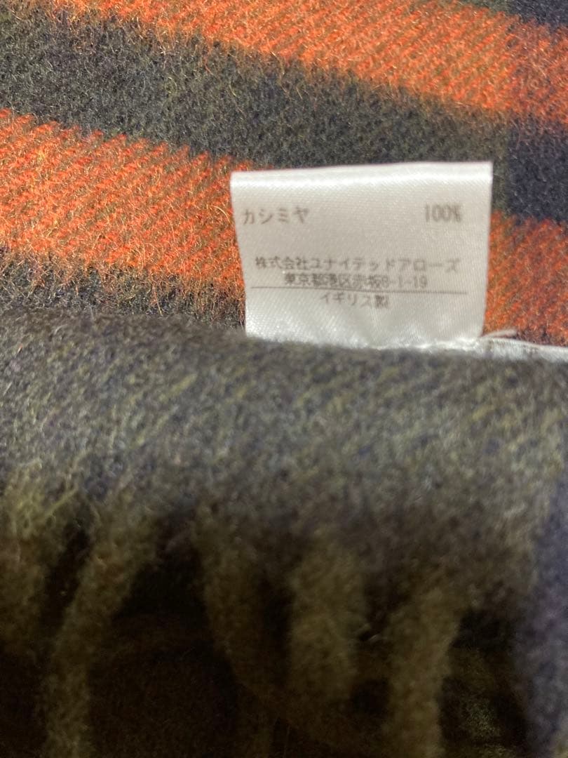 ジョシュアエリス　Joshua Ellis カシミヤ チェックマフラー