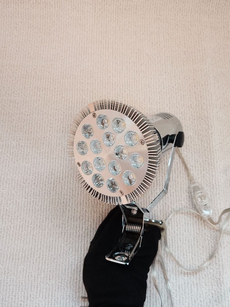 LEDスポットライト1W×15素子 レディオクリップL付き アクアプラネット