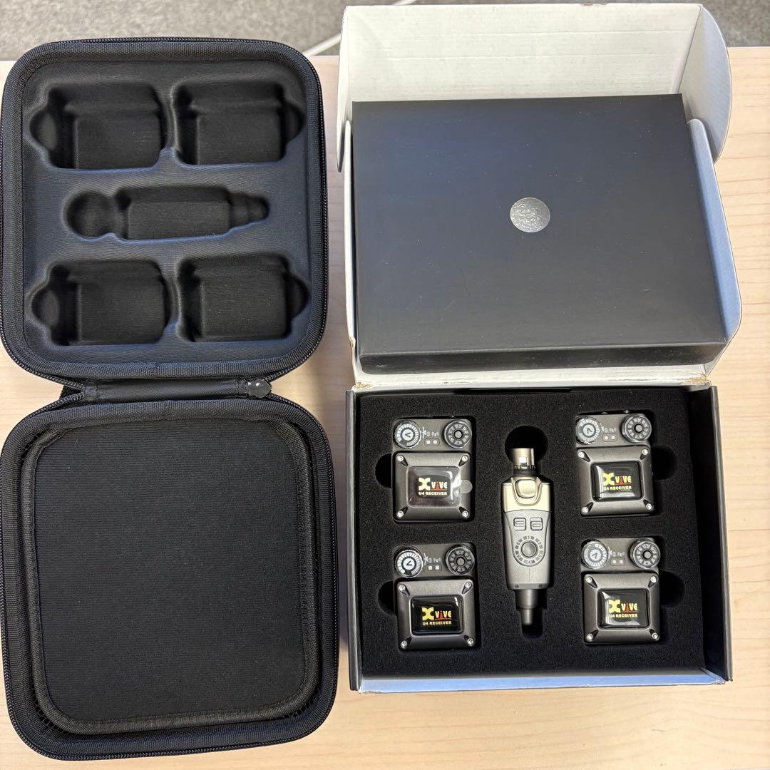 Xvive U4R4 XV-U4ワイヤレスインイヤーモニター 専用ケース　セット